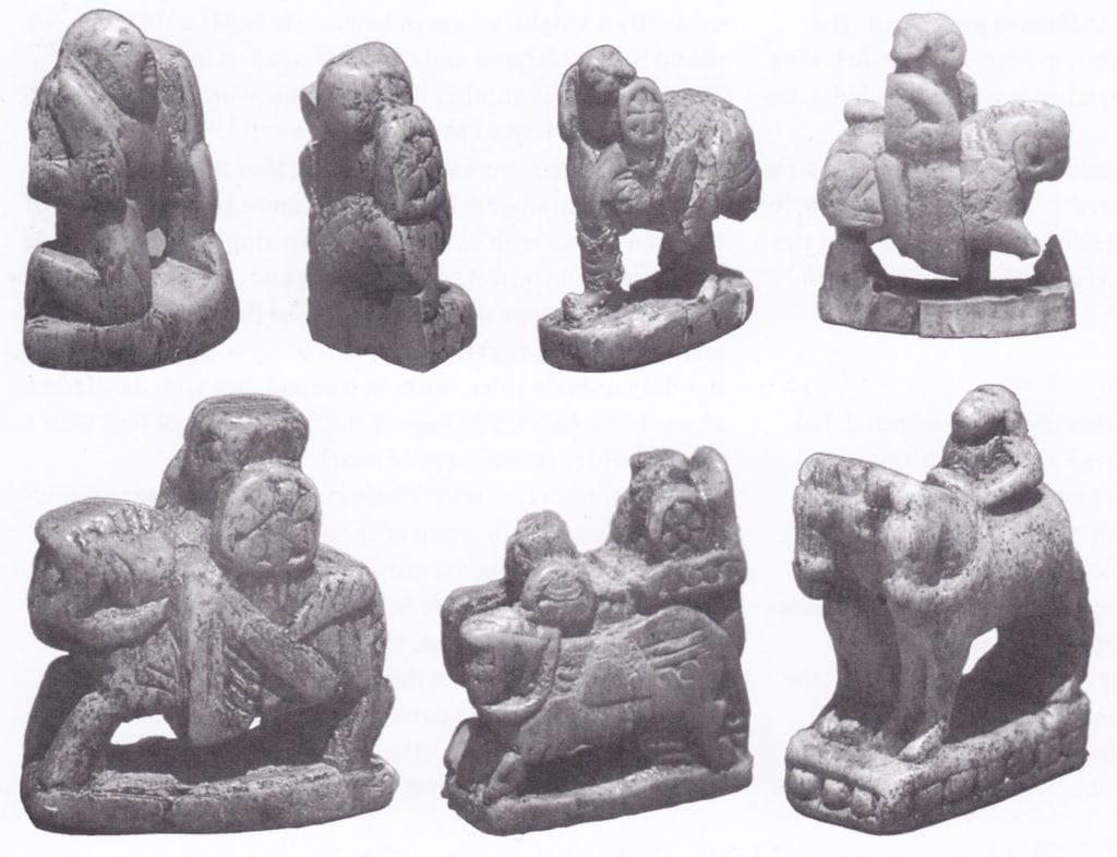 Ancient chess set
